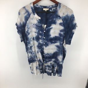 Cotton Bleu Tie Dye Top NWT